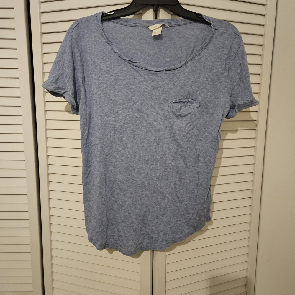 H&M Stylish Blue Short Sleeve Tee